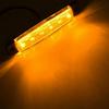 Боковой фонарь с длинной полосой, 6 светодиодов, 12 В, 24 В, боковой свет для прицепа, желтый, 10 шт.