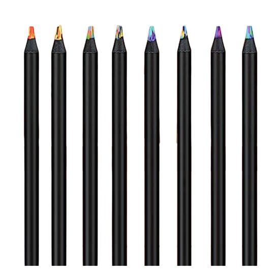 8/12 шт. Набор градиентных радужных карандашей для детей и взрослых, гигантские цветные карандаши для художественного раскрашивания
