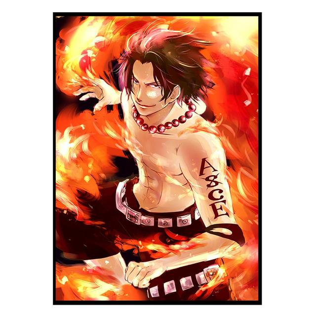 Японское аниме, сплошной постер, настенная живопись, «разыскивается Луффи», холст с изображением битвы, картины для дома, гостиной, спальни, декор