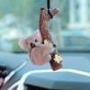 Подвесное украшение для автомобиля, коала, черепаха, панда, объятия, пень, подвеска, зеркало заднего вида, декор для воздуховода, милые аксессуары для салона автомобиля