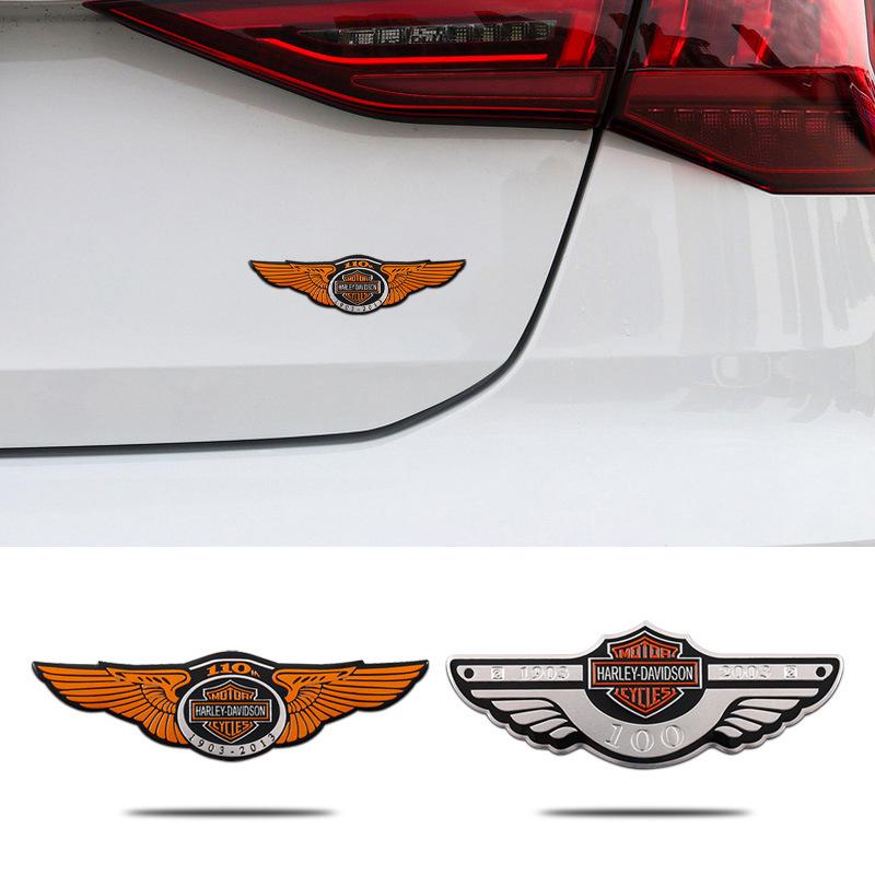 Металлические эмблемы и наклейки с дизайном черепа для мотоциклов Harley-Davidson и автомобилей: Алюминиевые эмблемы и наклейки для тюнинга.