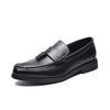 High Quality Men Leather Formal Loafers Korean Version Tassels Slip-On Driver Dress Loafers Pointed Toe Moccasin Wedding Shoes