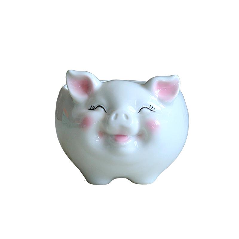 1 шт., украшение в виде свиньи, вырезанный цветочный горшок, S/M/L, цветочный горшок, садовые принадлежности, горшок для суккулентных растений, керамический
