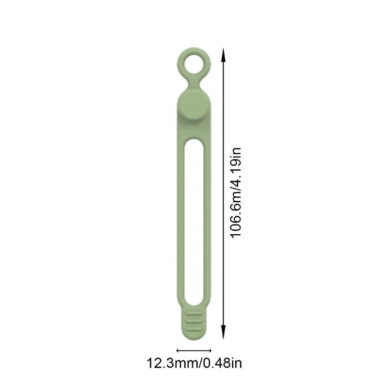 Flexible Silicone Cable Ties Reusable Cord Organizers For Electronics Accessories TangleFree Management
