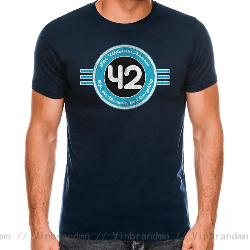2026 Fashion Custom 42 Hitchhiker Guide To The Galaxy T Shirt Unisex The Meaning Of Life Scifi Tshirts Retro Science Guide Tshir