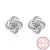 Серьги из стерлингового серебра 925 пробы для женщин Sterling-silver-jewelry Серьги-кольца «Вечное сердце» с цирконием