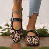 Flats Women Ballet Dance Shoes Leopard Fashion Loafers Shoes Summer Woman Sandals 2025 Designer Mary Jane New  Mujer
