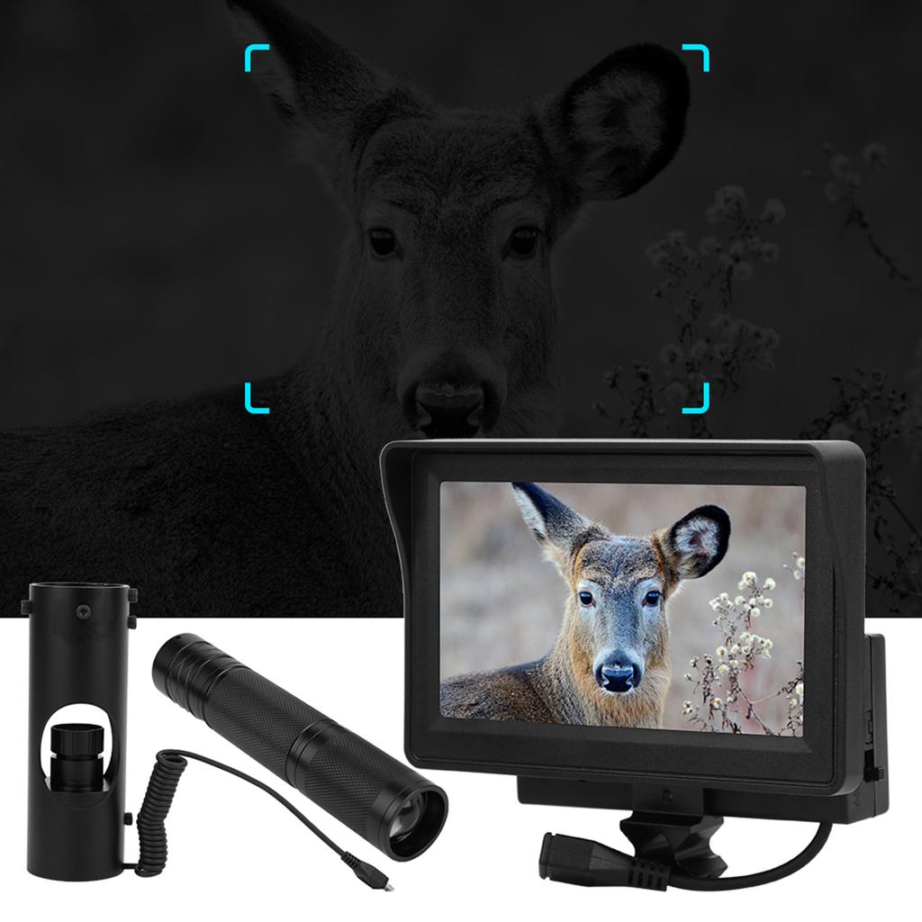 ABS черный цифровой инфракрасный ночной монокулярный телескоп с экраном CCD комплект для дневного и ночного использования