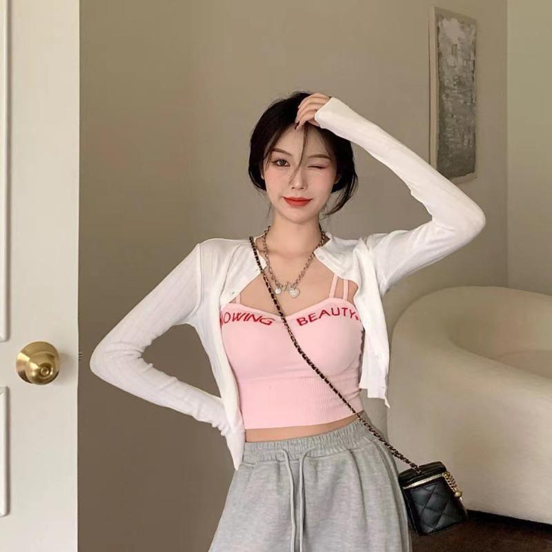 Сексуальный женский топ на бретельках, летняя мода, бретельки, повседневные вязаные укороченные топы без рукавов с лямкой на шее