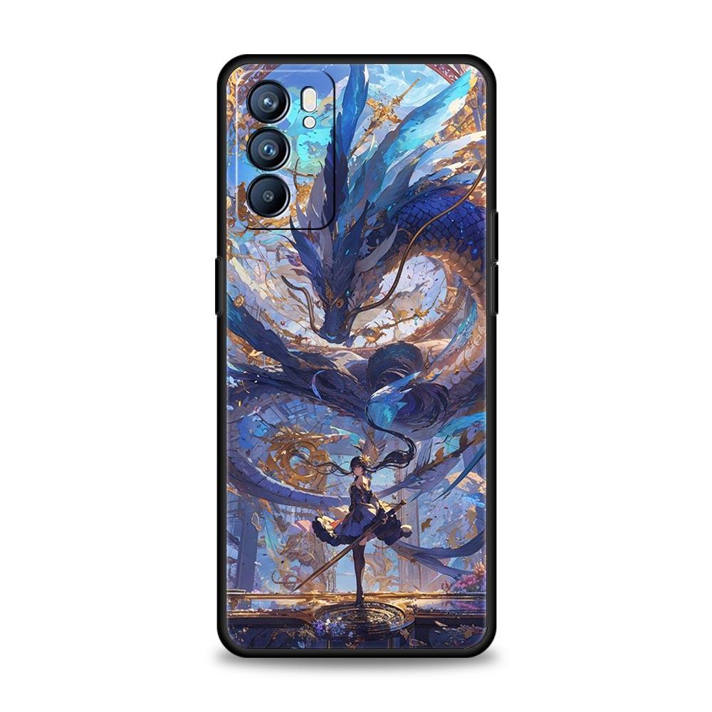 Case For Oppo Find X6 Pro X5 A54 A53 A52 A9 A15 A95 A17 A76 A74 A57 A31 Reno8 Reno7 Reno6 Pro 5G Cover Genshin Impact Zhongli