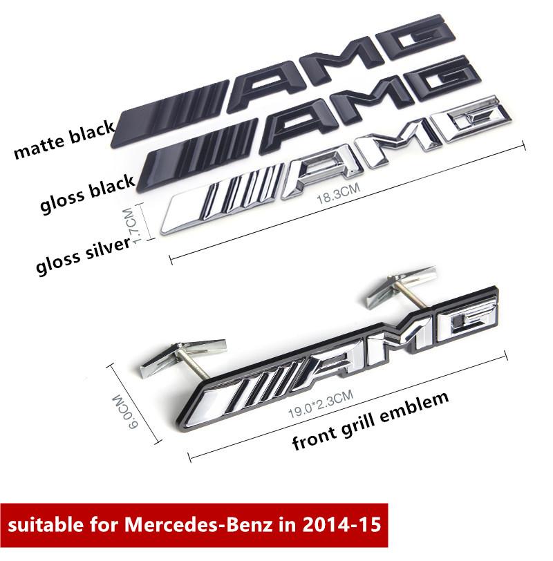 Benz amg 3D Plastic Car Emblem Sticker for Mercedes benz AMG CLA GLK W221 W212 W213 W176 W177 W205 Decoration Interior Mouldings SLCBT-A