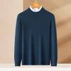 100% Cashmere Thick Half High Neck Cashmere Sweater for Men