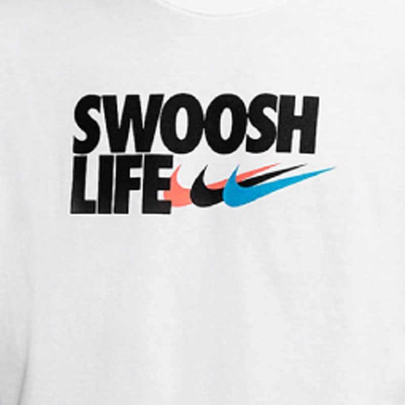 Nike Printing Alphabet Knit Sports Round Neck Short Sleeve White Men's DD9160-100