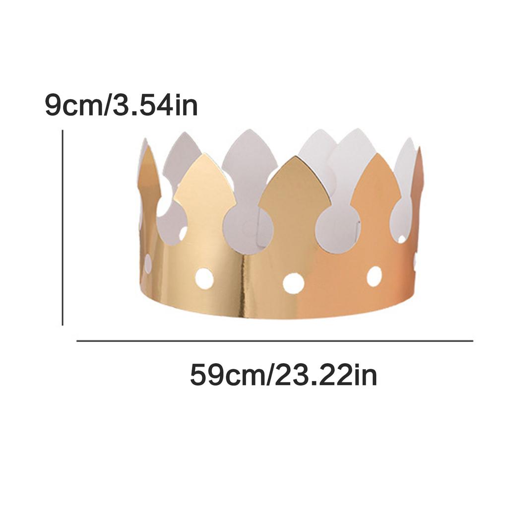 20 шт. Экологичные бумажные короны на день рождения для взрослых и детей, для праздников, ассорти цветов, безопасный дизайн