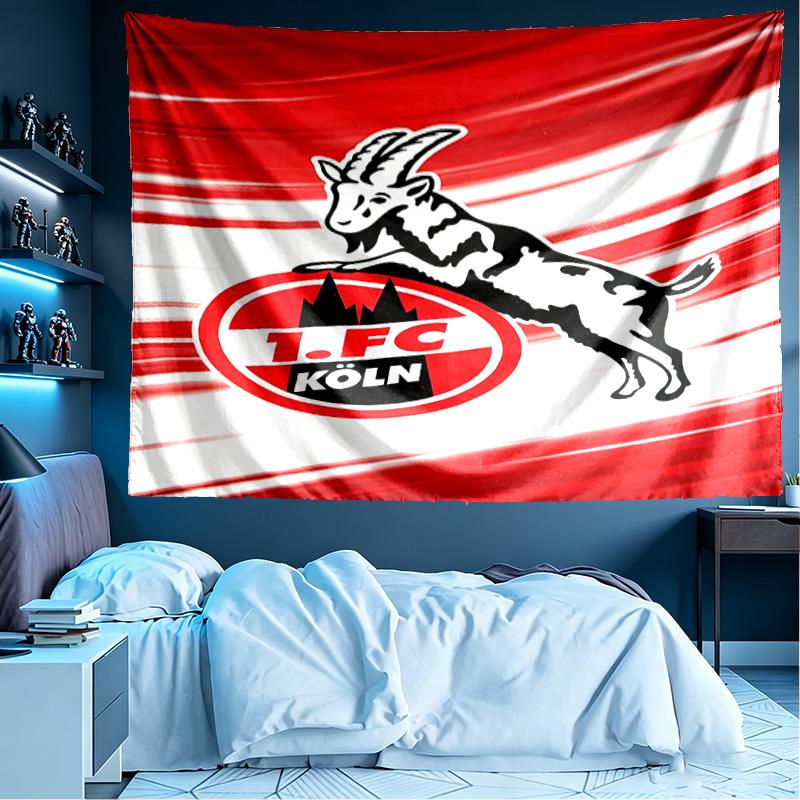 FC Koln Print Tapestry, Lightweight Wall Hanging, for Bedroom, Dorm, Living Room, Home Art Decor, Birthday Christmas Gift for Friends