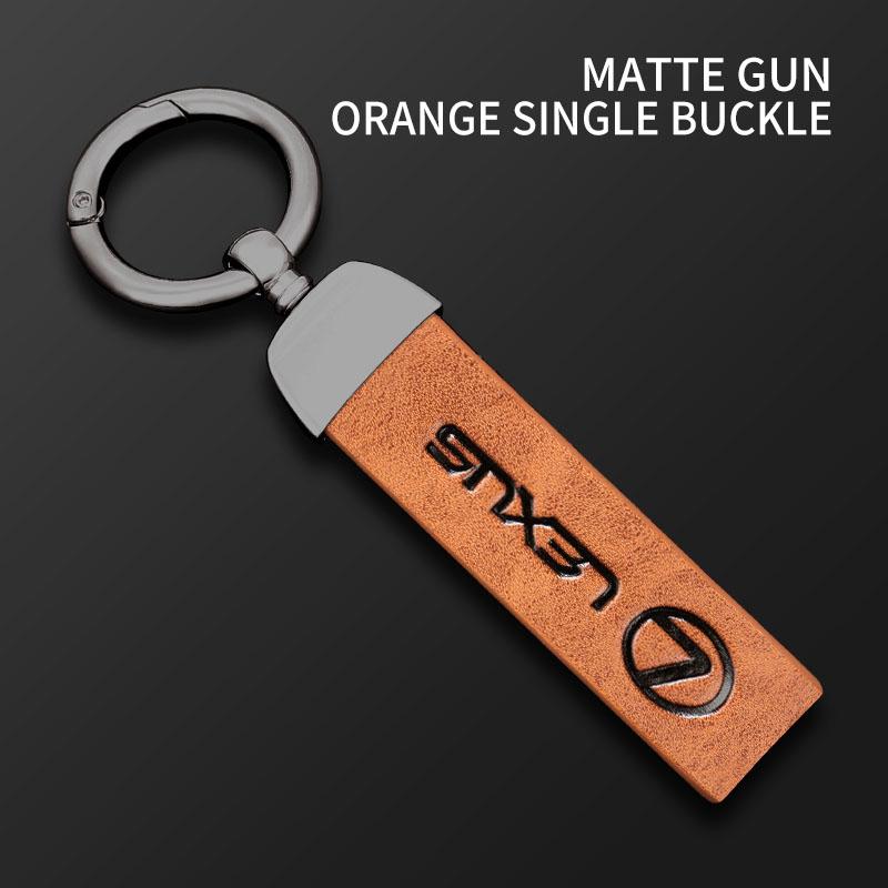 Car Vintage Leather Keychain Zinc Alloy Chain Keyring For Lexus F SPORT LBX NX RX 350h 450h ES UX 300e GS GX IS LS LX CT LC RC IP7