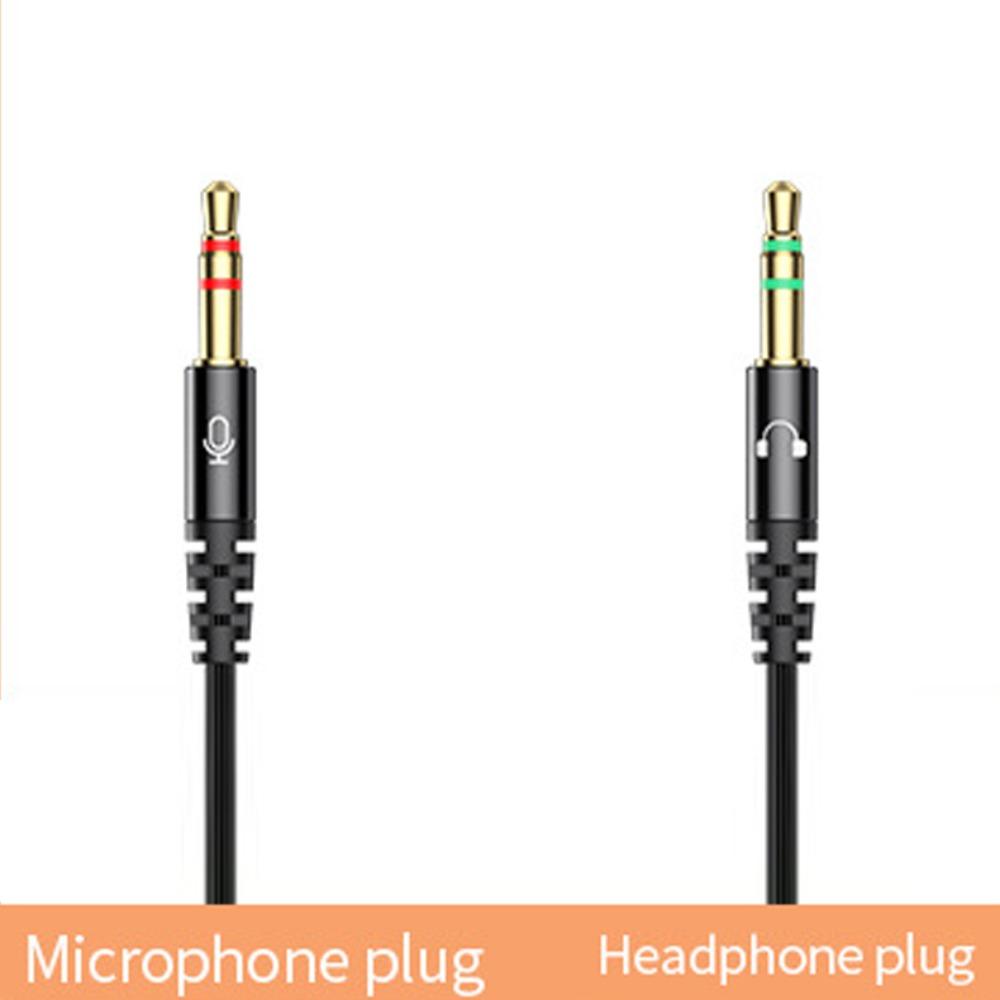Разъем 3,5 мм. Проводные наушники-вкладыши 3,5 мм. Проводная гарнитура. Наушники с двойным разъемом для настольного компьютера/компьютера/ПК.