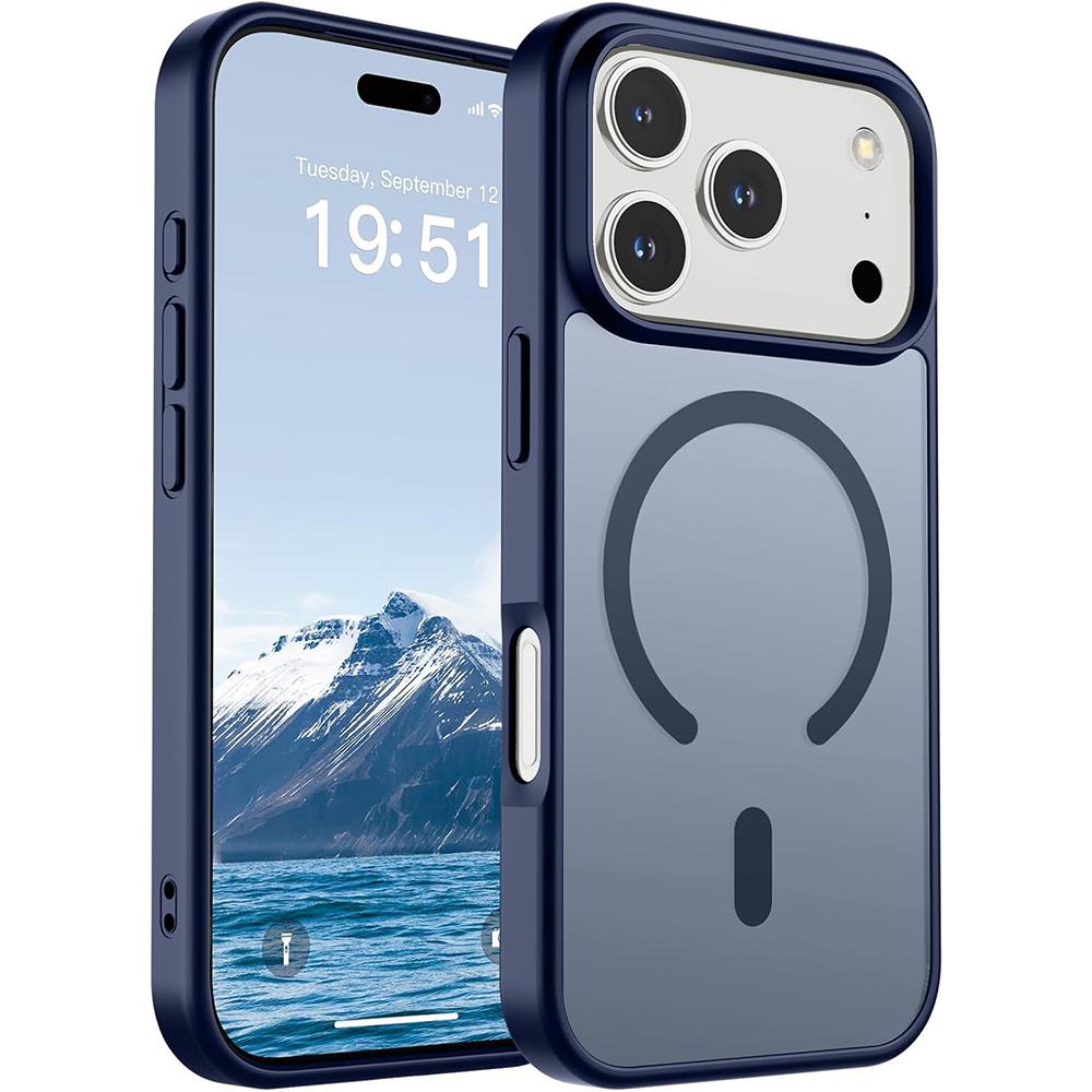 Магнитный матовый чехол для Magsafe iPhone 17 Pro Max Air 17E 16E 16 Plus 15 14 13 12 Mag Safe Ударопрочный полупрозрачный чехол для телефона Аксессуары для мобильного телефона