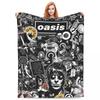 O-Oasis Rock Band Blankets Fleece Textile Decor Breathable Lightweight Thin Throw Blanket for Bedding Car Bedspread