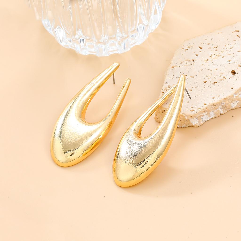 Spring New Alloy Earrings Women's Earrings Minimalist Geometric Metal High End Jewelry Accessories