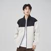 Men's Coat Spring and Autumn New Trend Korean Version Versatile Loose Youth Stand-up Collar Color-blocked Jacket Men's Clothing