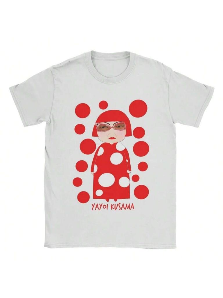 2025summer New Yayoi Kusama T Shirt Cotton Clothing Unique Short Sleeve Crew Neck Tees Arrival T-Shirt