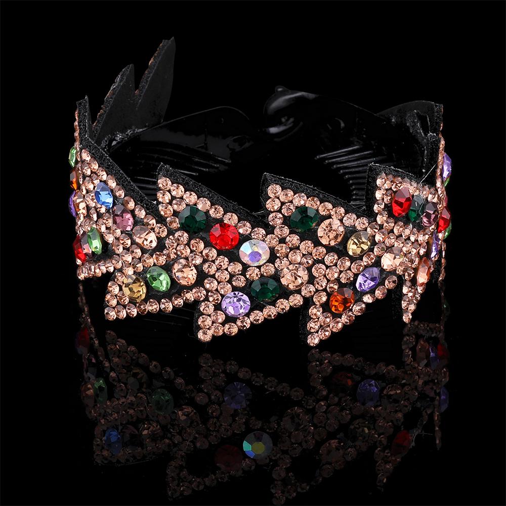 Модные женские заколки со стразами и жемчугом, цветок, хрустальная заколка для волос, когти, птичье гнездо, твист-клип