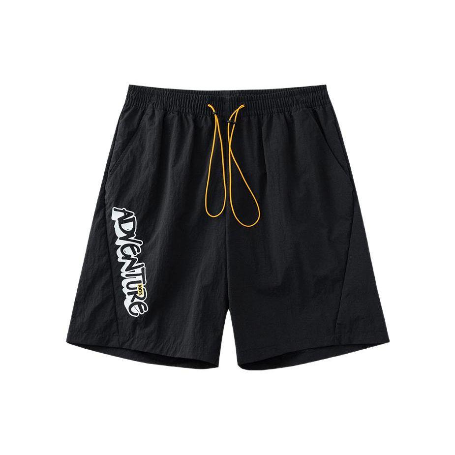 Anta Быстросохнущие повседневные спортивные дышащие шорты мужские черные 952228302-1