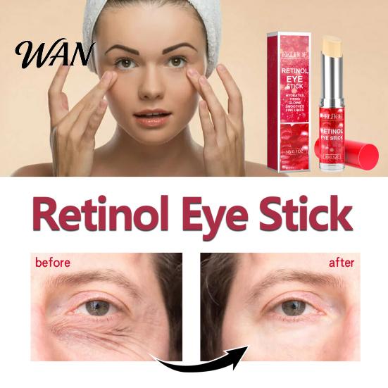 Moisturizing Eye Cream EELHOE Retinol Stick Renewing & Firming Under Balm for Dark Bag Remover Circles, Puffiness, Fine Lines Wrinkles Travel