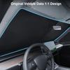 Car Window Sunshade Cover Sun Shade Windshield Visor Protector Windscreen Protector Parasol Coche For Tesla Model 3 Y Sunshade