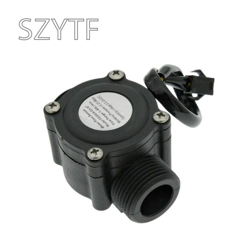Water Flow Sensor Counter Meter FS300A 1-60L/min G3/4 DC 5-24V