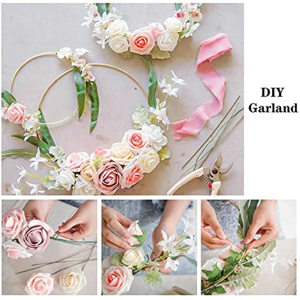 10-30 см металлический обруч венок рамка проволочное кольцо цветок гирлянда держатель кольца DIY макраме цветочный для свадебного украшения Ловец снов