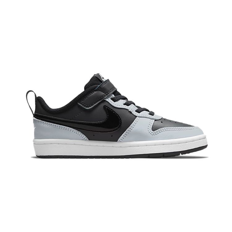 Nike Кроссовки Court Borough Low 2 PS Anthracite Stadium Grey Kids Pure-Platinum Black BQ5451-014