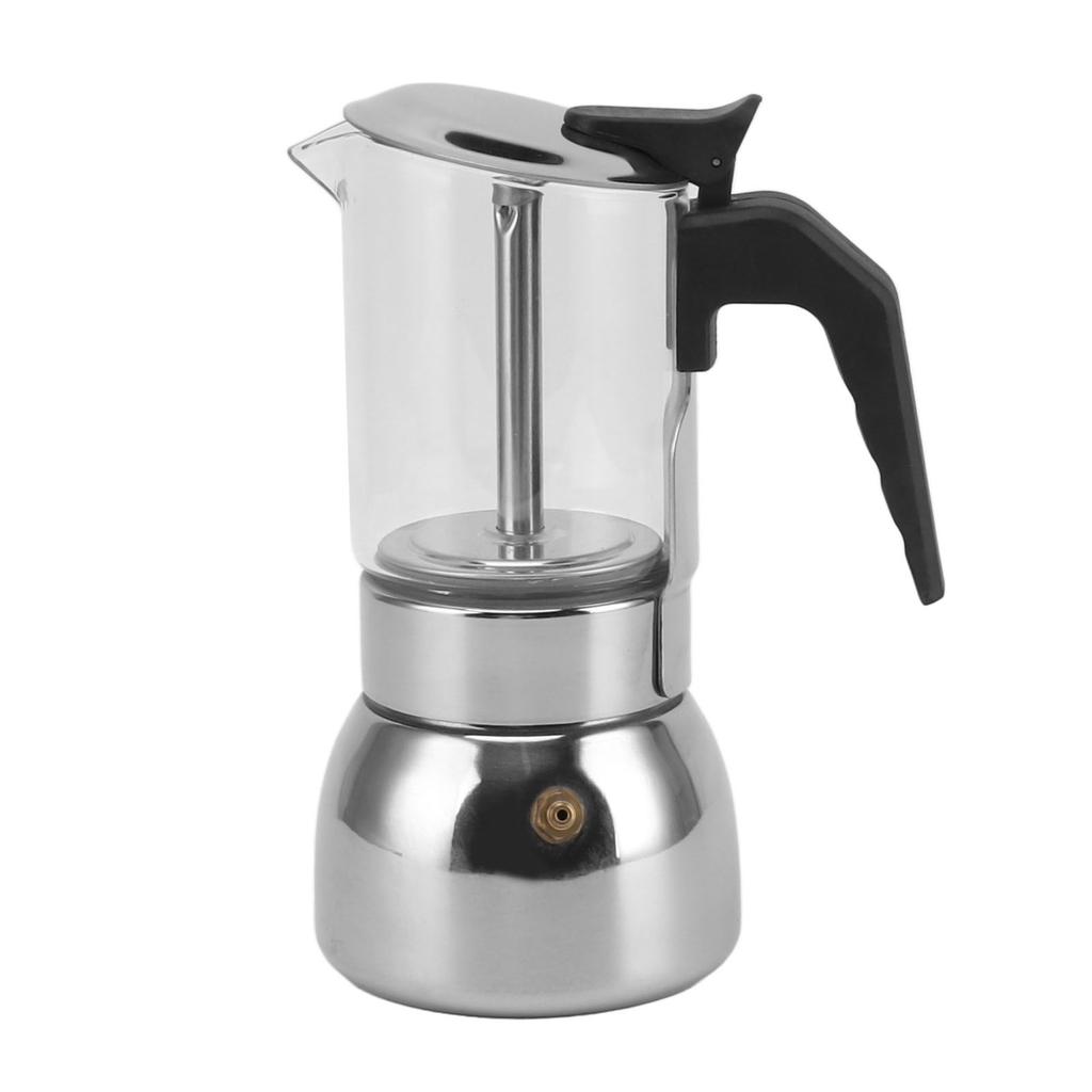 Стеклянная плита Moka Pot электрическая плита Moka Pot с основанием из нержавеющей стали Классическая кофеварка