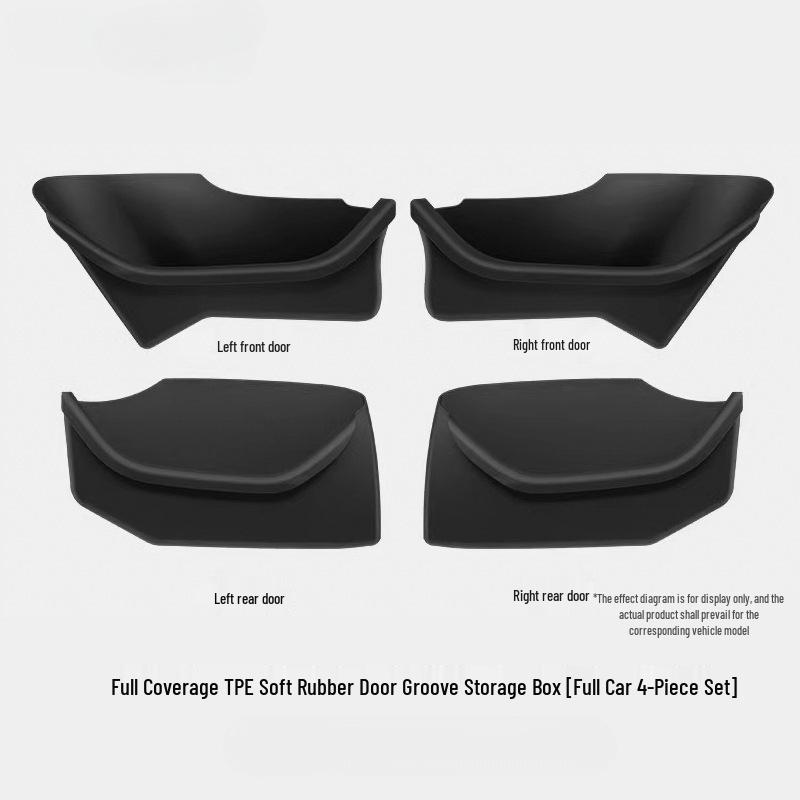 Подходит для Tesla Model Y/3 Facelift - Полностью закрывающийся коврик для отсека в двери.