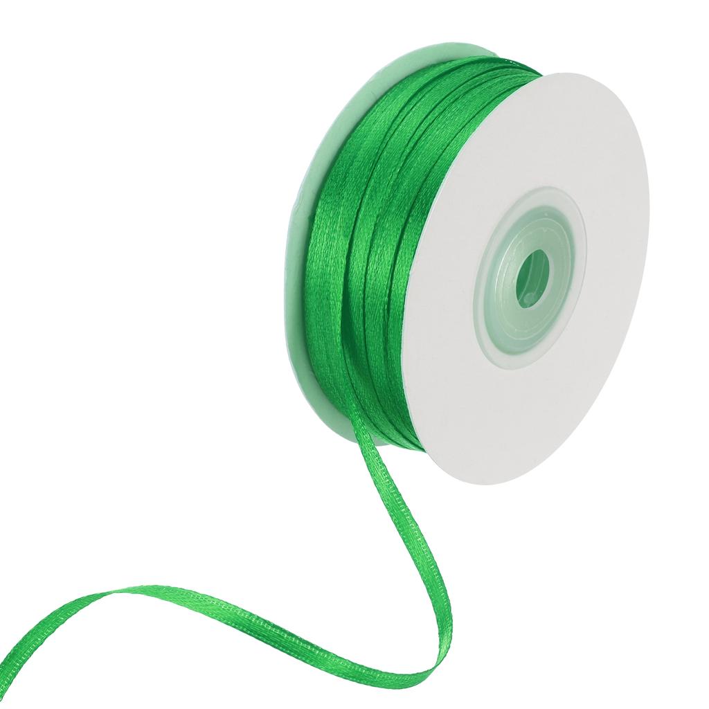 Атласная лента двусторонняя полиэстеровая атласная лента для подарочной упаковки, рукоделия, свадебного декора, 1/8 дюйма x 100 ярдов