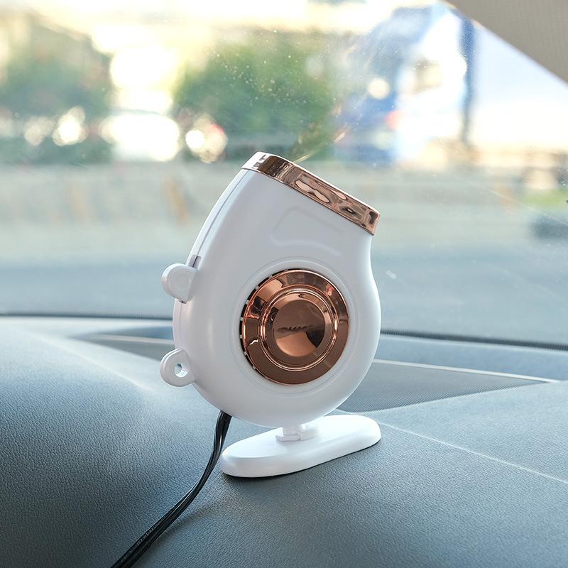 Little Sun Car Heater 12V/24V Car Heater Car Creative Quick Heating Mini Hot Fan