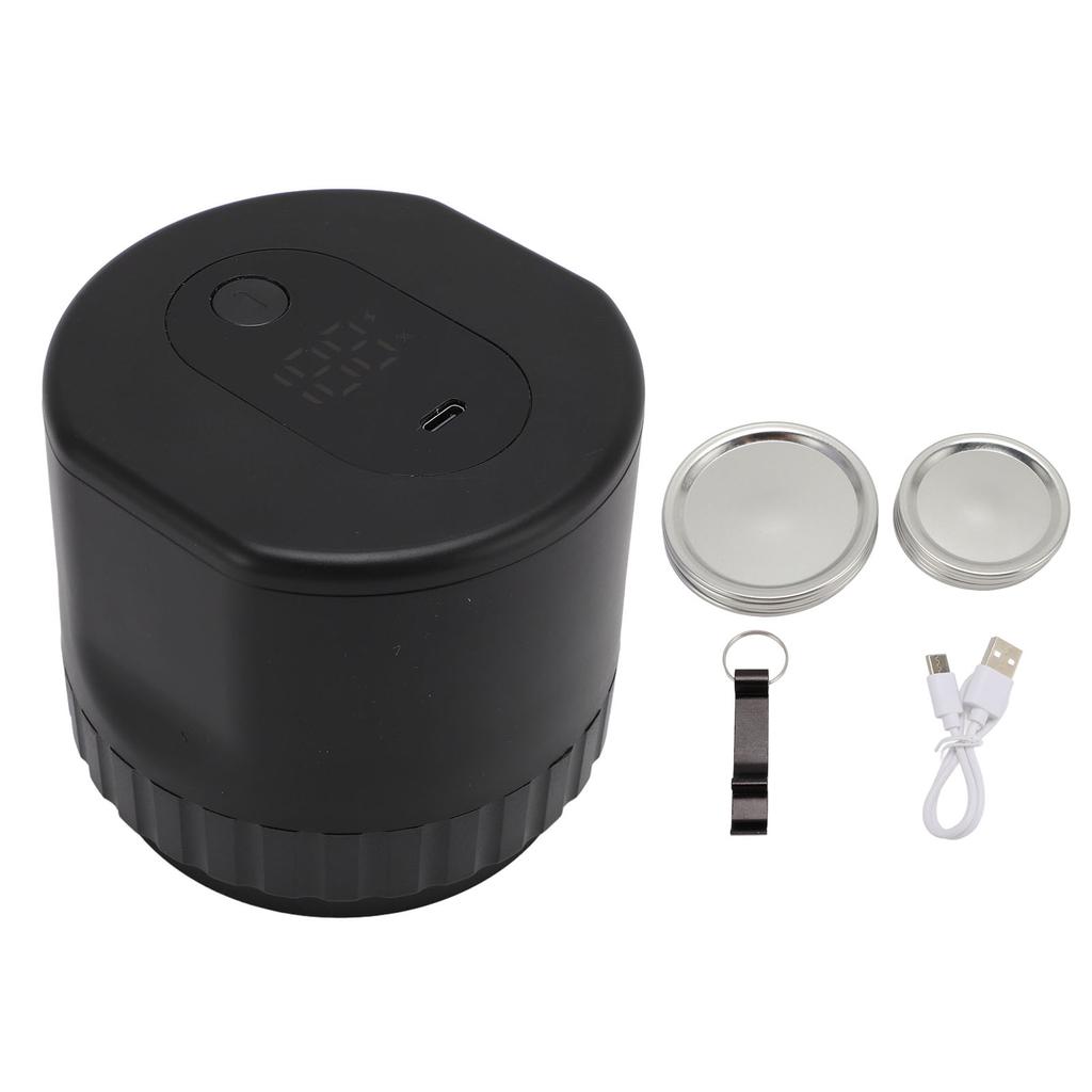 Набор вакуумного упаковщика для банок, перезаряжаемая электрическая машина для вакуумной запайки консервных банок с 10 крышками для