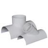 New PVC Tube Repair Patch Open Tee 50 75 110 Pipe Joint White Drain Pipe Repair Fittings Home