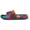 Adilette 22 Slide Black Paint Splatter Unisex Sneakers Core-Black Semi-Solar-Yellow IF1438