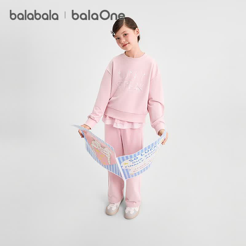 Сладкий комплект одежды с длинным рукавом для девочек Balabala