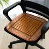 Summer Bamboo Cushion Cool Mat Seat Cushion For Mahjong Office Chair Car Pad Breathable Bamboo Seat Mat For Long Sitting Comfort