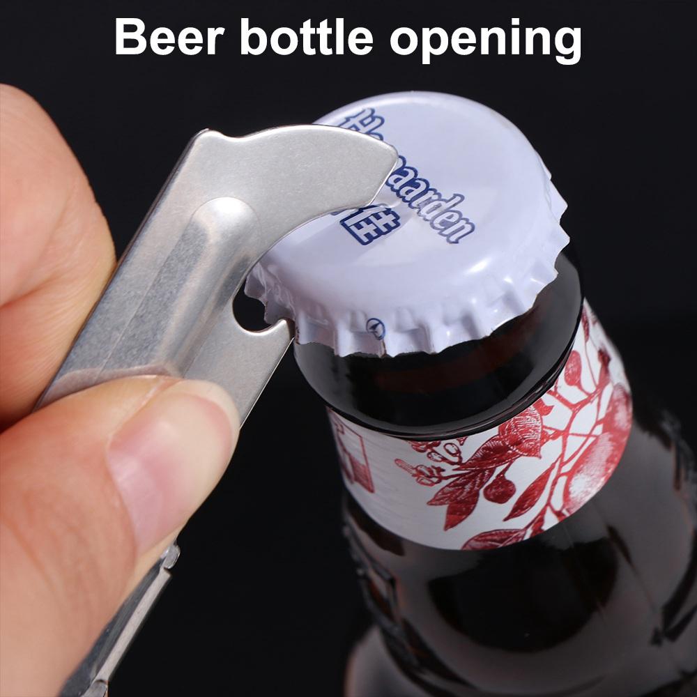 2-in-1 Bottles Opener Stainless Steel Opener Gadget Kitchen Accessories Can Opener Cans