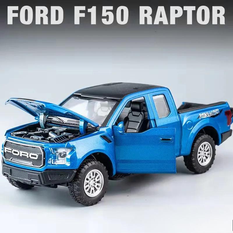 Новый 1:32 Ford Raptor F150 Пикап внедорожник литой металлический сплав модель автомобиля звук свет инерционный механизм коллекция детские игрушки подарки A188