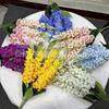 5 Stems Hyacinth Artificial Flowers Multicolor Fake Delphinium Flowers  Party Supplies