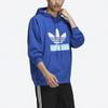 Adidas Толстовка с капюшоном Originals Big Trefoil, мужские топы, темно-синий H09353