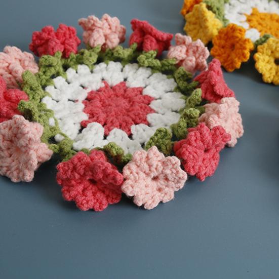 Подставки под стаканы ручной работы «Ландыш», термостойкие подставки под чашки для кофе и чая, 4,7 дюйма, декоративный коврик для напитков ручной работы, домашний декор