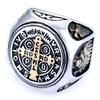 Personalized Retro Fashionable Cpsb Orthodox Logo Stainless Steel Non-Fading Ring Ring