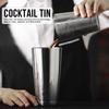 Bar Tool Stainless Steel Boston Shaker Cocktail Shaker Set Cocktail Tin Bartender BarwareSilver