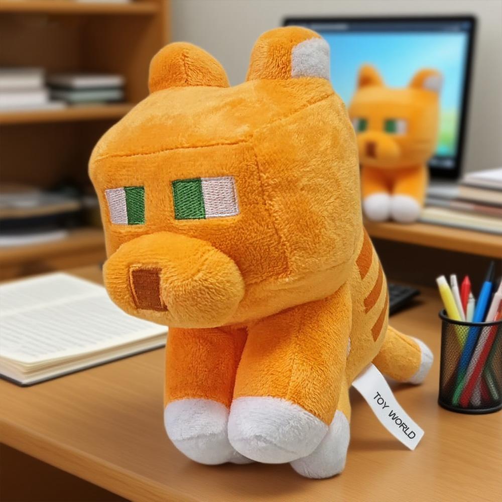 Плюшевая игрушка Леопардовая кошка Мультяшный персонаж Мягкая игрушка Плюшевая подушка Мягкая и уютная плюшевая игрушка Подарок на день рождения ребенка